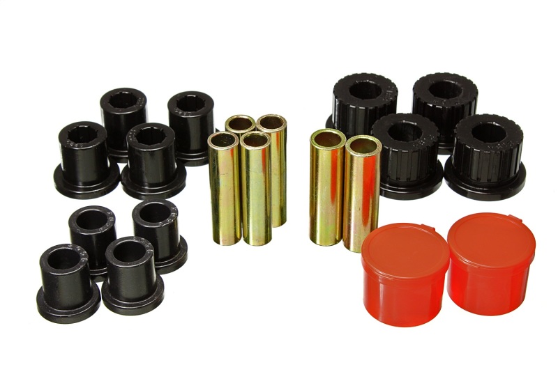 Ford Ranger Leaf Spring Bushing Set - Rear - Energy Suspension - Black - `98-`11